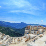 Panorama Marmor Steinbruch in Carrara